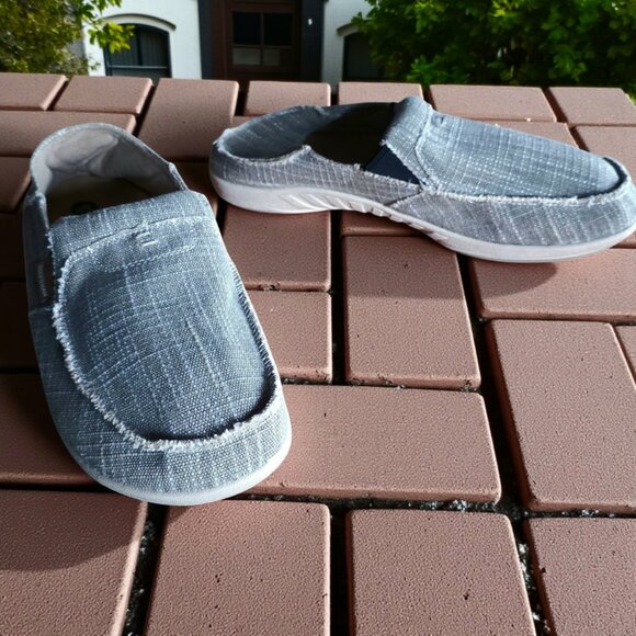 GHECKO MAN ( 12 ) Men\'s Canvas Slip On Orthotic Support Shoes in Gray main image 4
